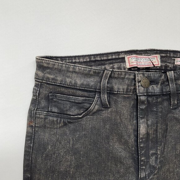 Guess Women’s Originals 1981 Power Skinny High Rise Jeans Coated Finish Size 27 - Picture 6 of 12